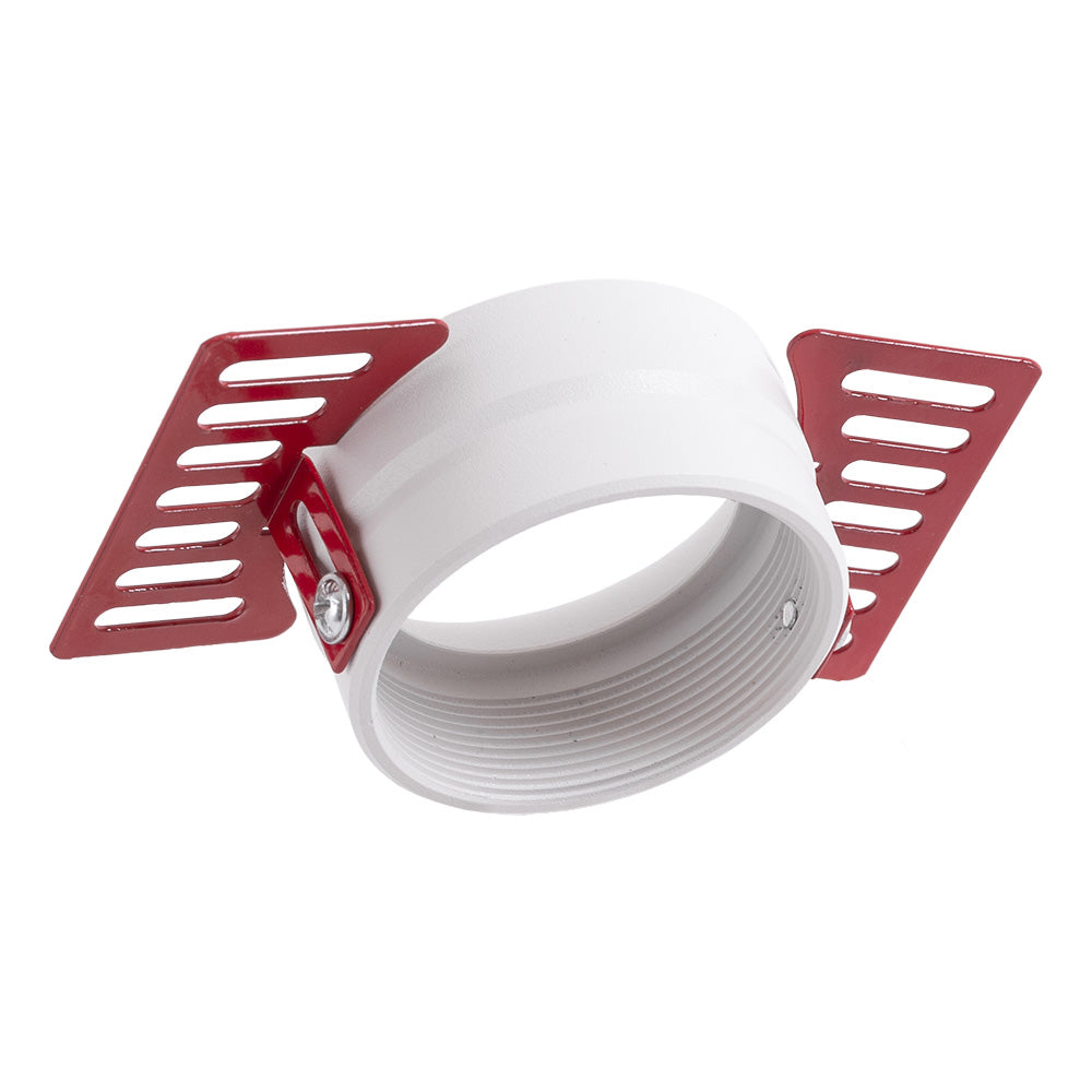 Aro Foco Downlight Circular Aluminio Blanco Integración Yeso Ø60mm — Vetonek (3)