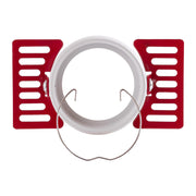 Aro Foco Downlight Circular Aluminio Blanco Integración Yeso Ø60mm — Vetonek (4)