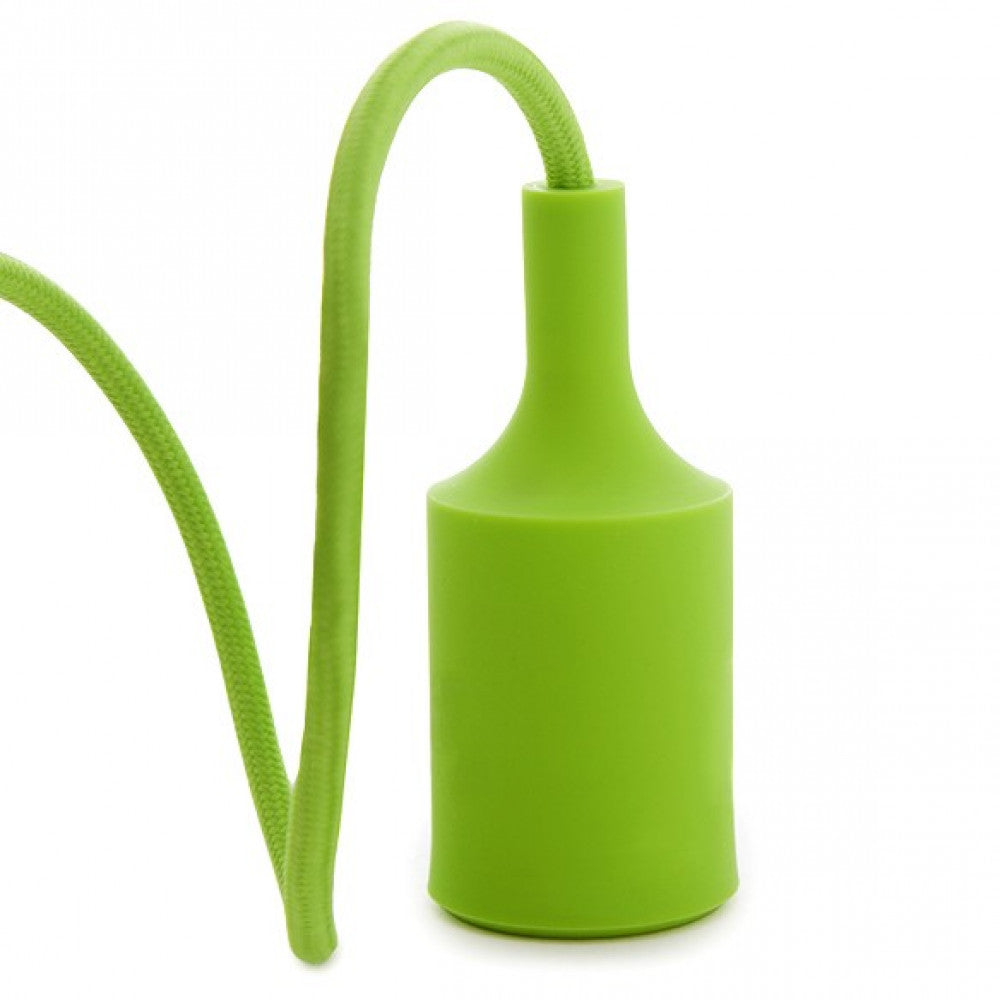 Portalámparas E27 Cable - Rosetón - Color Verde — Vetonek (3)