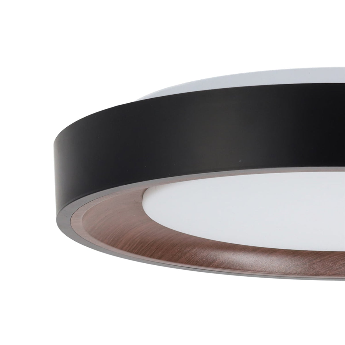 Plafón LED Decorativo CCT 3000-6000ºK (Tonalidad Luz Regulable) Control Remoto Acabado Negro — Vetonek (4)