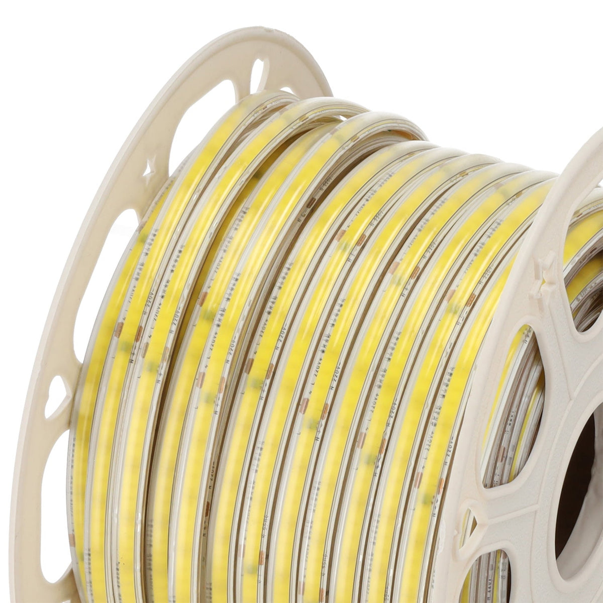 Tira LED COB Auto-Rectificada 220VAC 10W/m IP65 - 50 Metros Cinta 3M Blanco Natural 4000K — Vetonek (2)