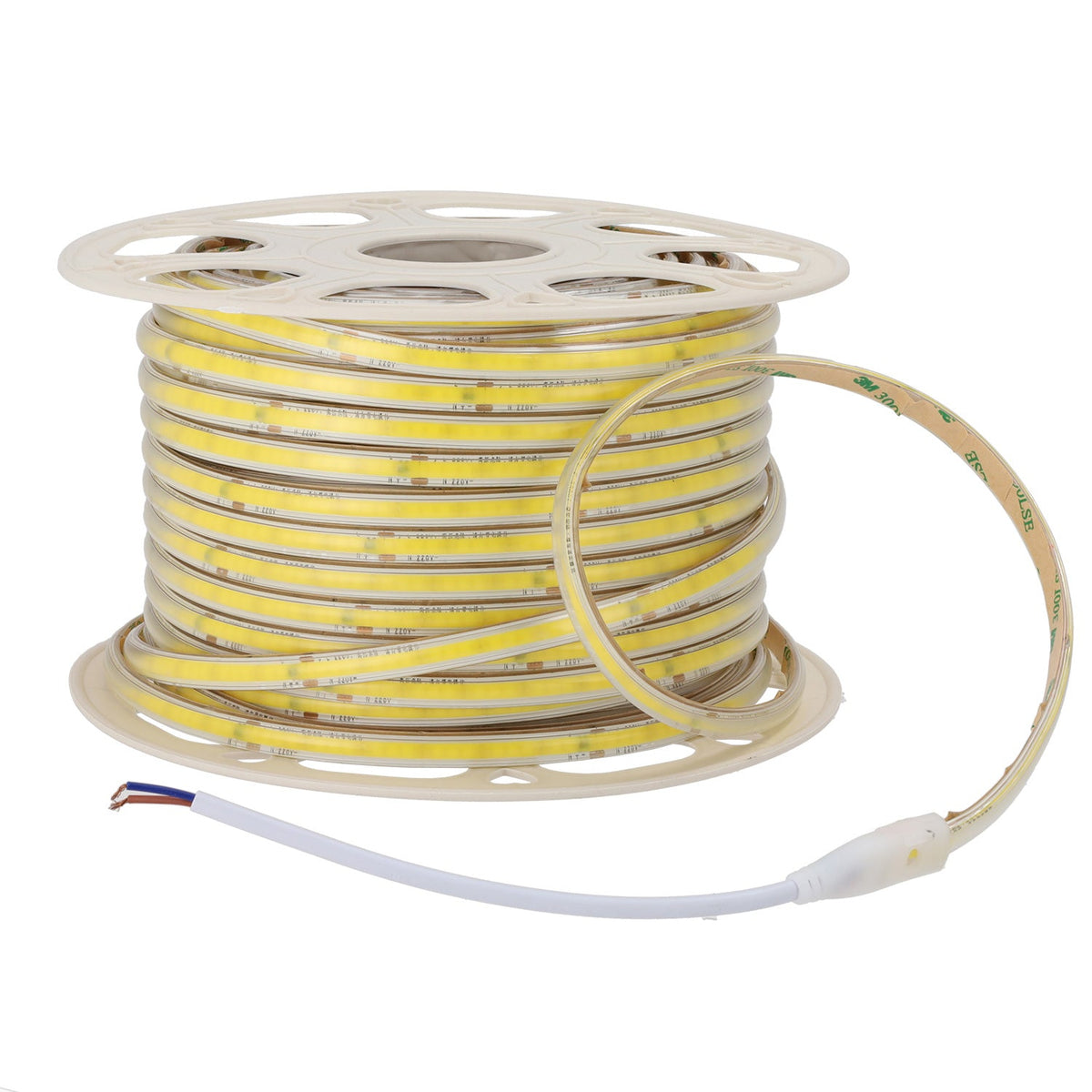 Tira LED COB Auto-Rectificada 220VAC 10W/m IP65 - 50 Metros Cinta 3M Blanco Natural 4000K — Vetonek (3)