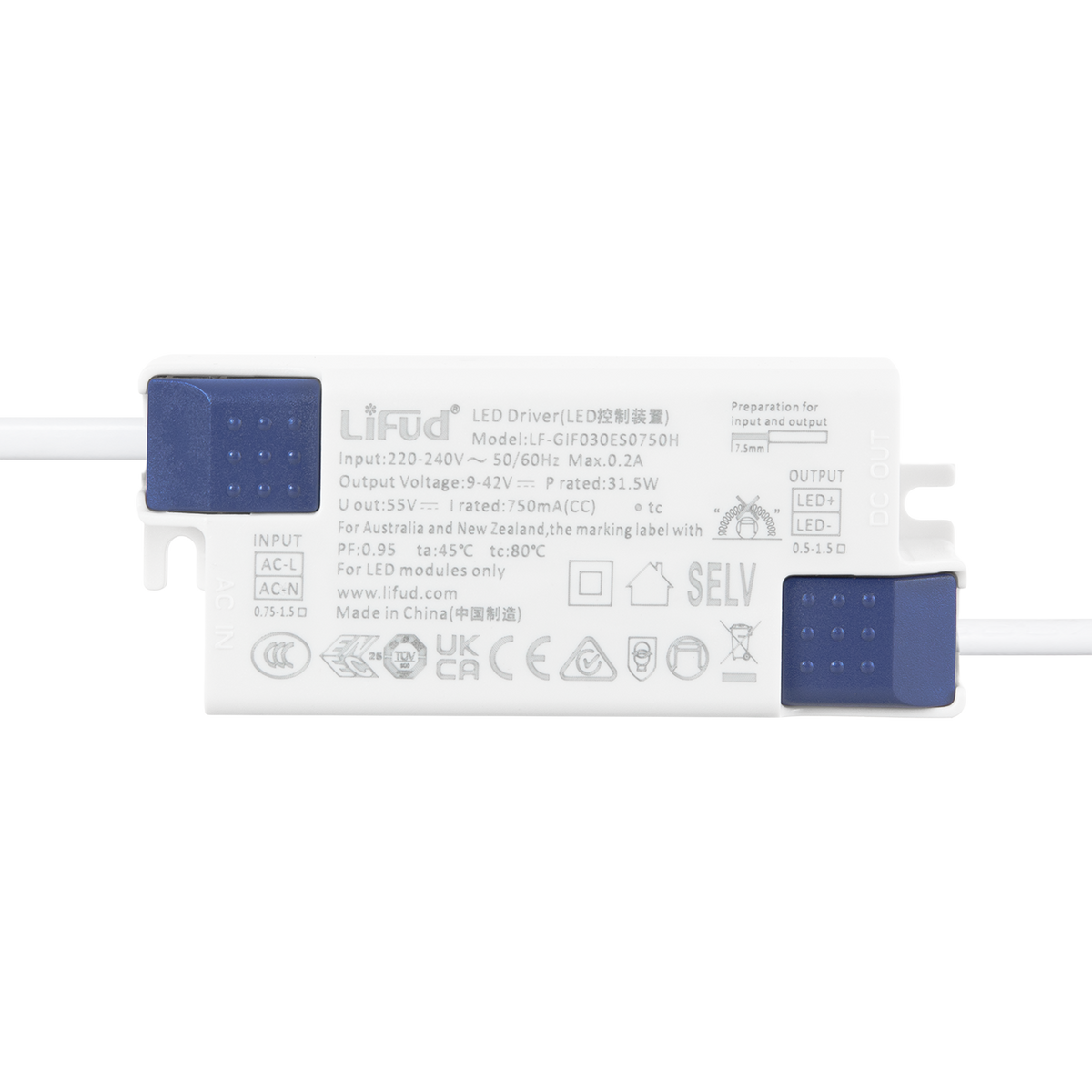 Downlight LED 32W 140Lm/W Driver LIFUD Flicker Free 6000ºK — Vetonek (3)