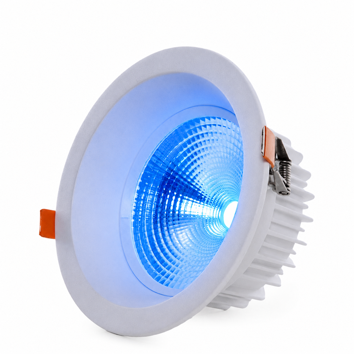 Foco Downlight Circular LED 18W 2520Lm Anti-Deslumbrante UGR19 Luz Azul — Vetonek