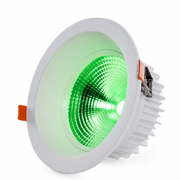 Foco Downlight Circular LED 18W 2520Lm Anti-Deslumbrante UGR19 Luz Verde — Vetonek