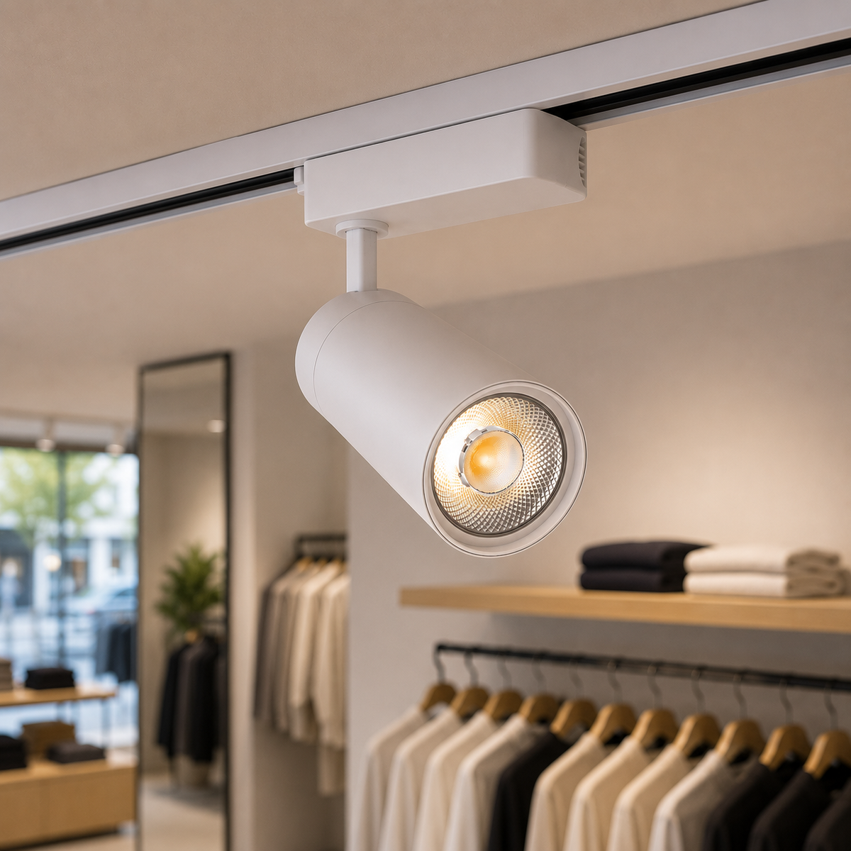 Foco de Carril LED 15W 1.350Lm CRI85 6000ºK Monofásico — Vetonek