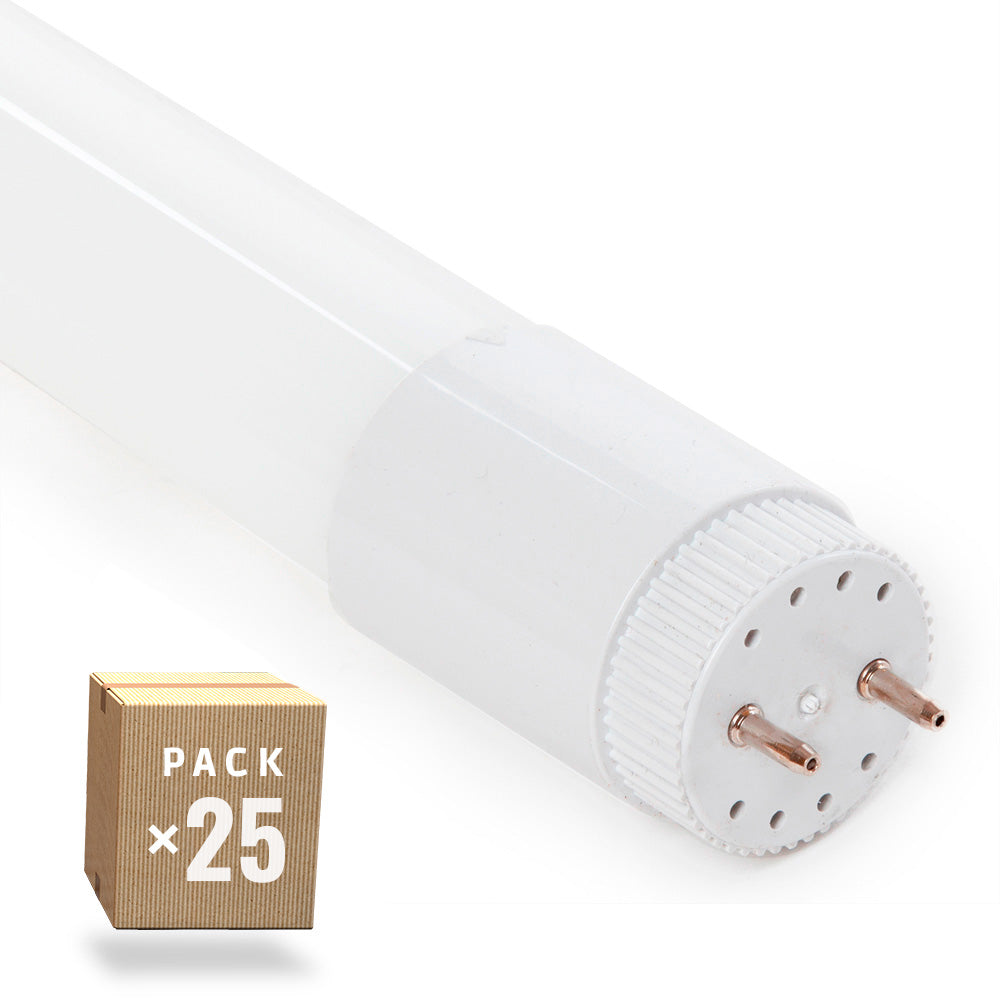Pack 25 Tubos LED T8 9W 1260Lm 6000ºK Cristal 60cm — Vetonek