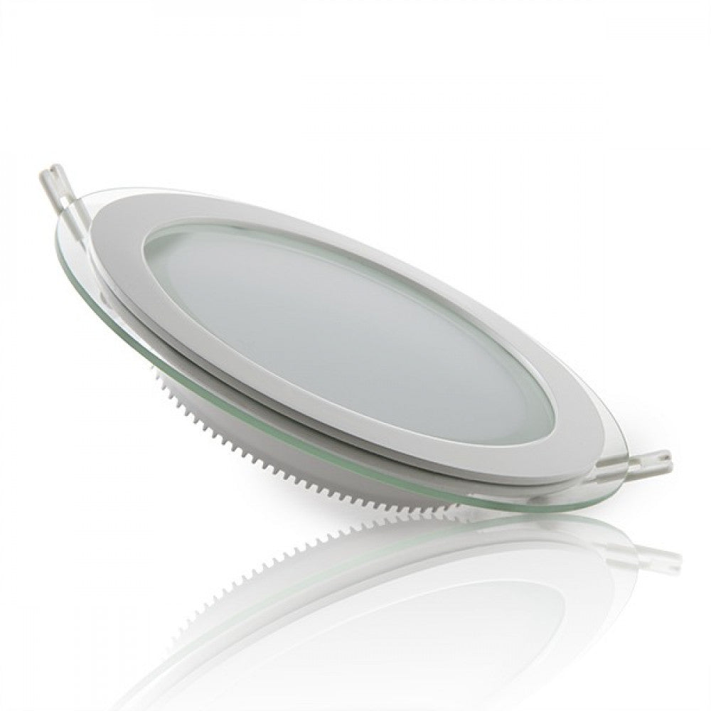 Foco Downlight LED 18W 1800Lm 6000ºK Circular Cristal Ø200mm — Vetonek