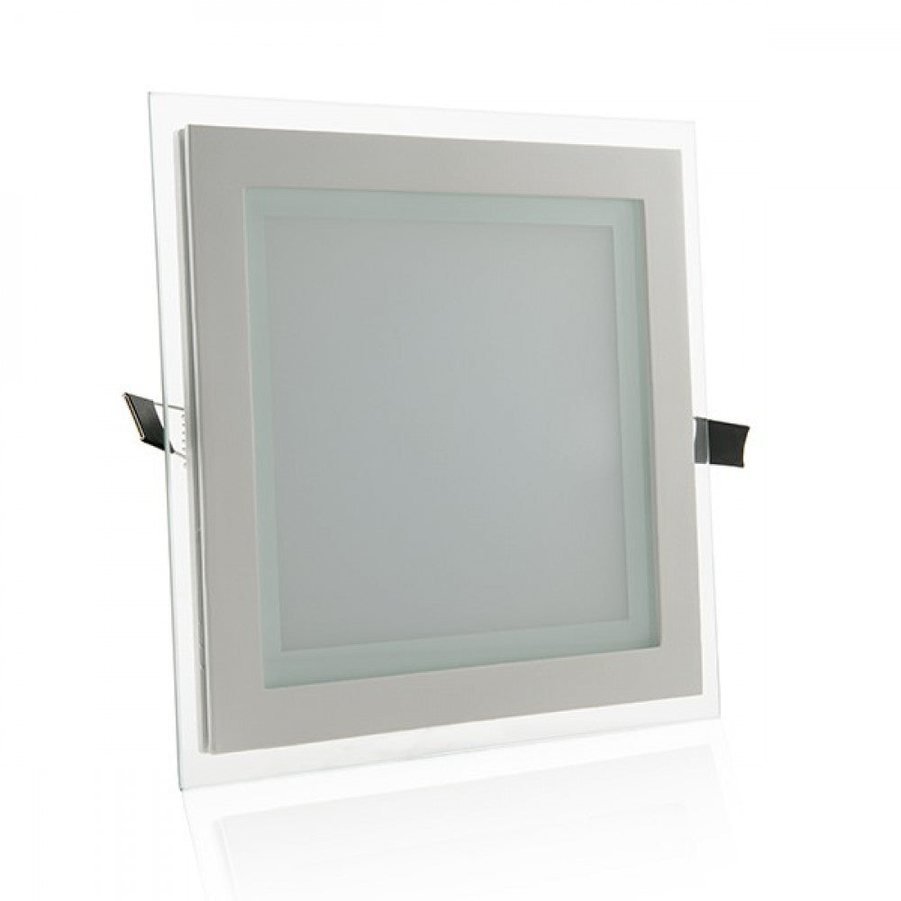 Foco Downlight LED 18W 1800Lm 6000ºK Cuadrado Cristal — Vetonek