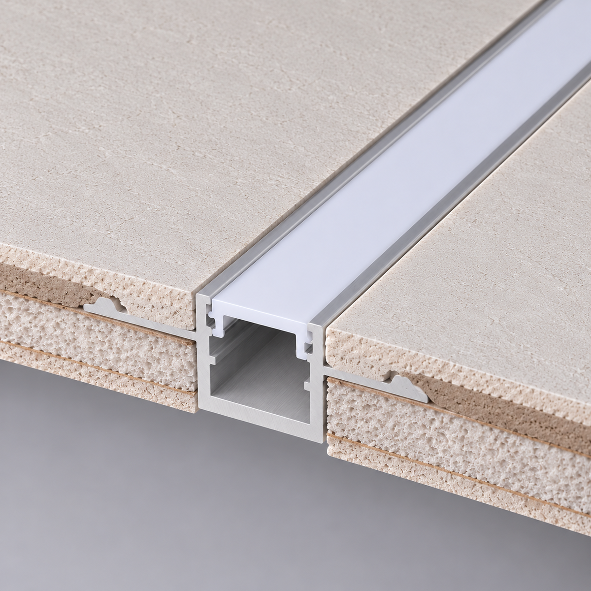 Perfíl de Aluminio para Empotrar Escayola/Pladur Tira Led 9mm — Vetonek (7)