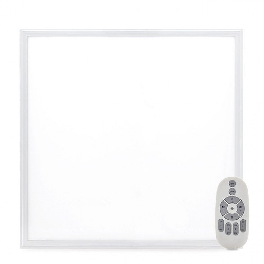 Panel LED Superslim 36W 3600Lm 60x60cm Marco Blanco Mando a Distancia (Intensidad-Cct) — Vetonek