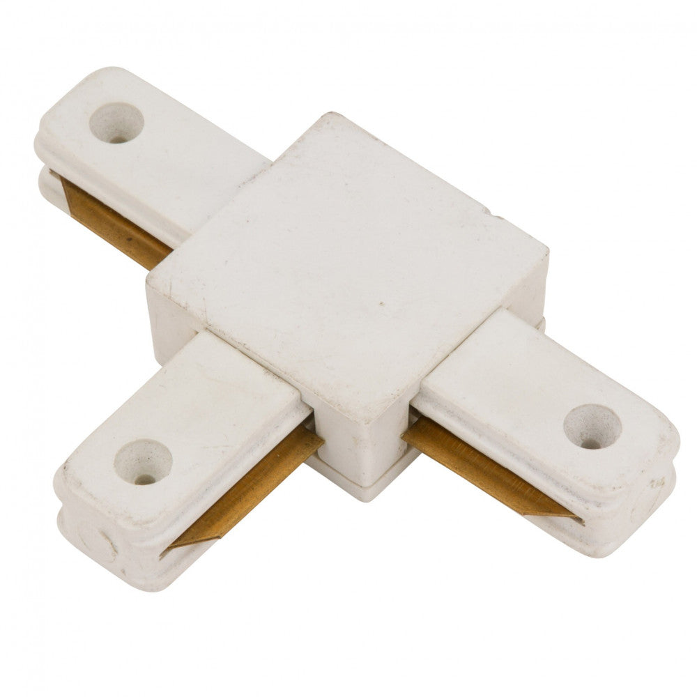 Conector T Carril Monofásico Blanco — Vetonek