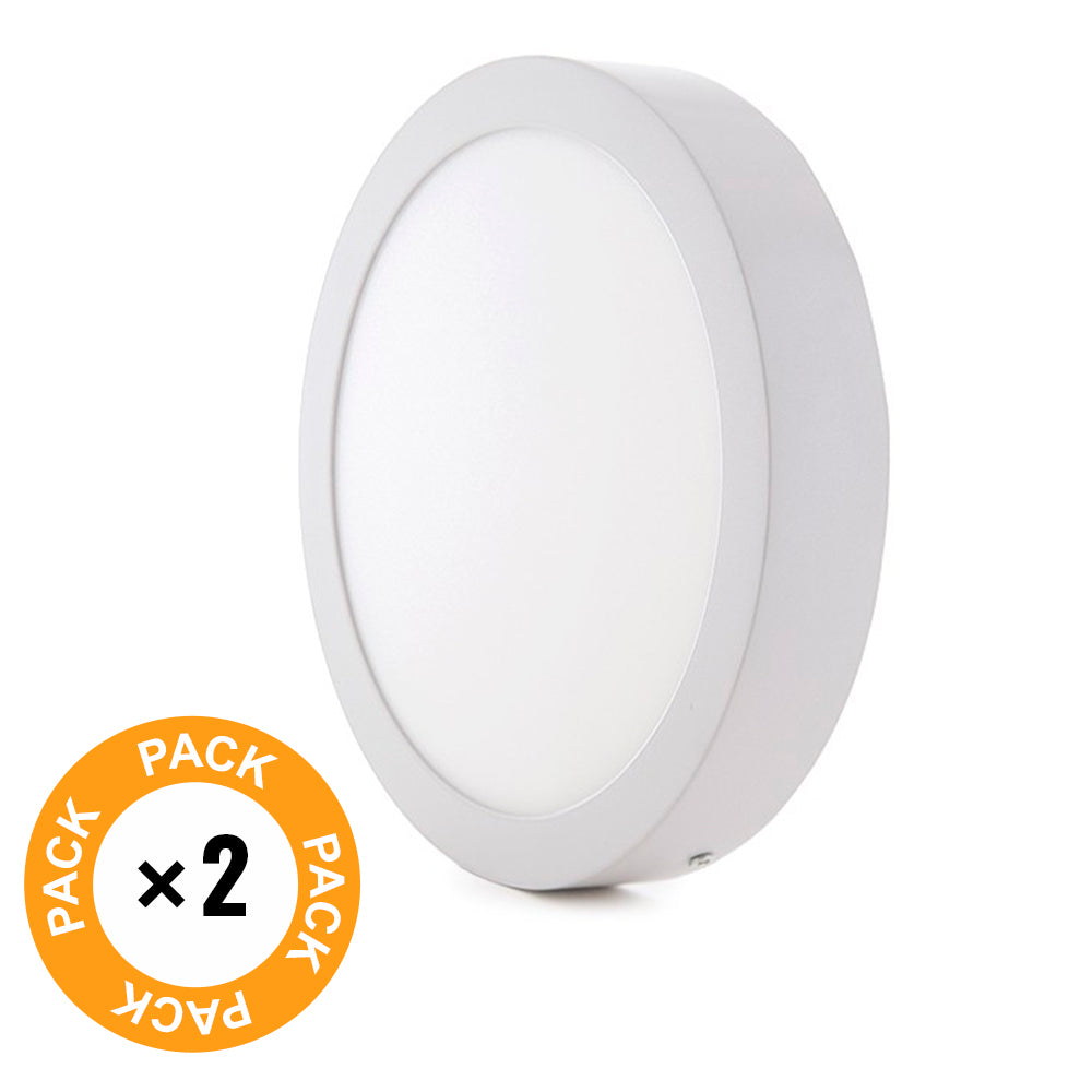 Pack 2 Plafónes LED 24W 1900Lm 6000ºK Superficie — Vetonek (2)