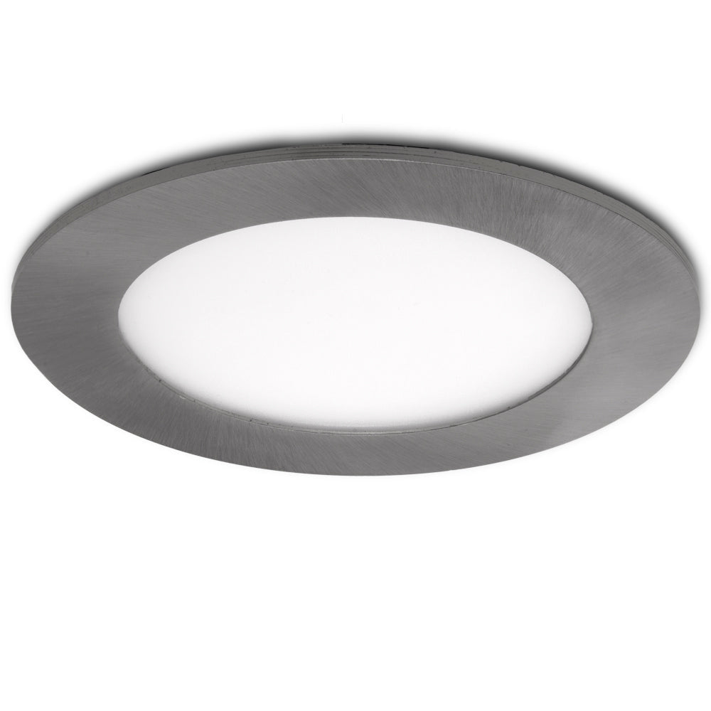 Placa LED 9W 900Lm P.F. 0.99 Níquel Satinado 230V AC — Vetonek (2)