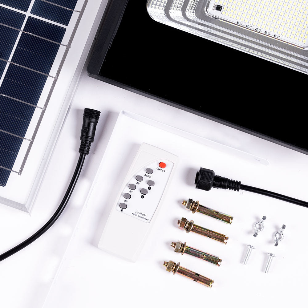 Proyector LED Solar 100W 6500K Panel: 6V/12W Battery: 3.2V/8000MaH Remote Control — Vetonek (6)