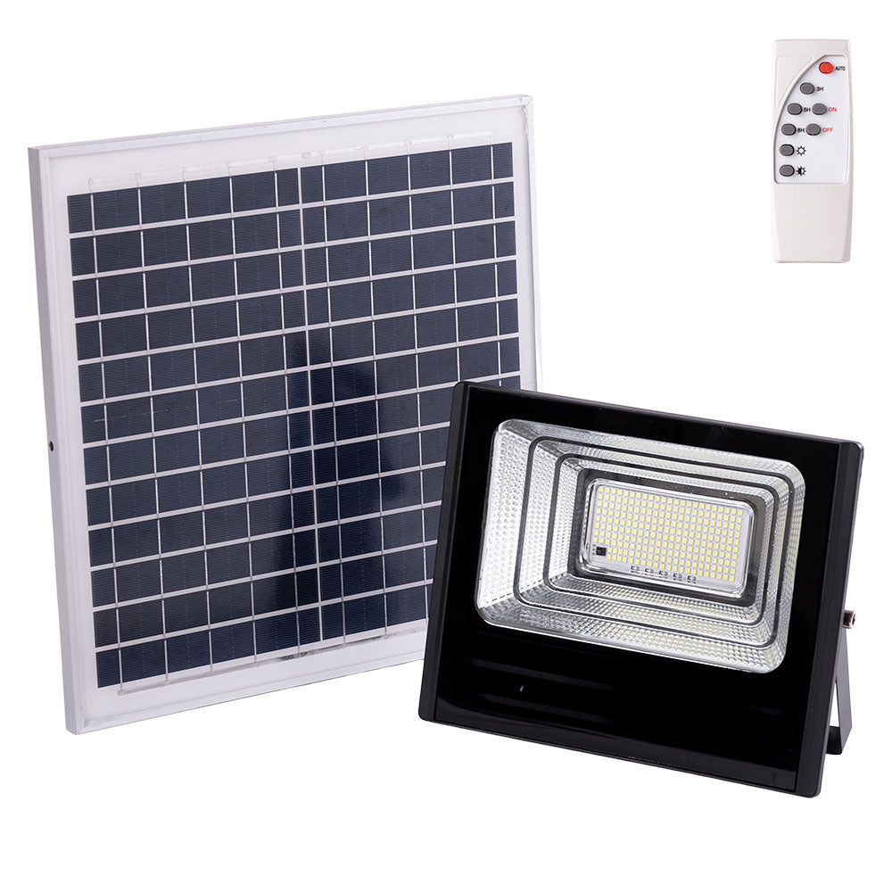 Proyector LED Solar 120W 6500K Panel: 6V/15W Batería: 3,2V/8000MaH Control Remoto — Vetonek