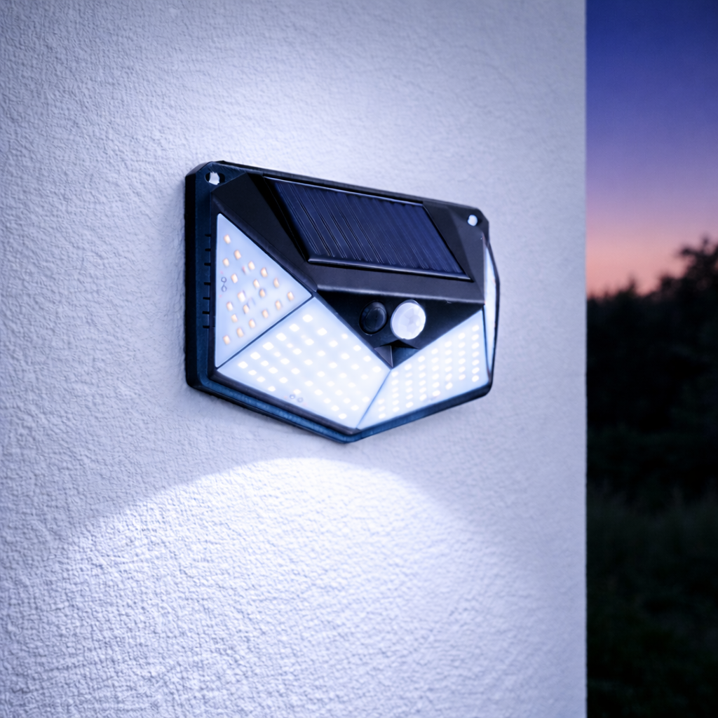 Aplique LED 6000ºK Sensor Solar IP65 — Vetonek