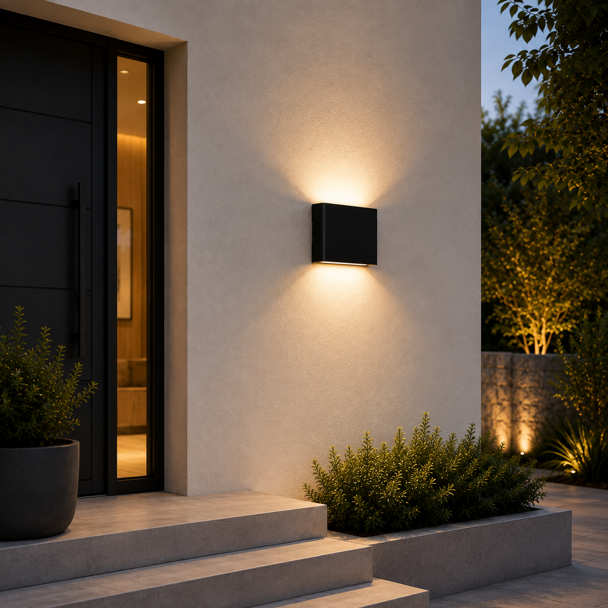 Aplique LED "Medford" 2x3W Negro — Vetonek