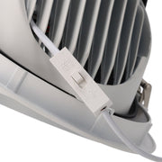 Foco Downlight LED 40W CCT (Tonalidad Luz Regulable) Circular Orientable Driver LIFUD Microprismático — Vetonek (2)