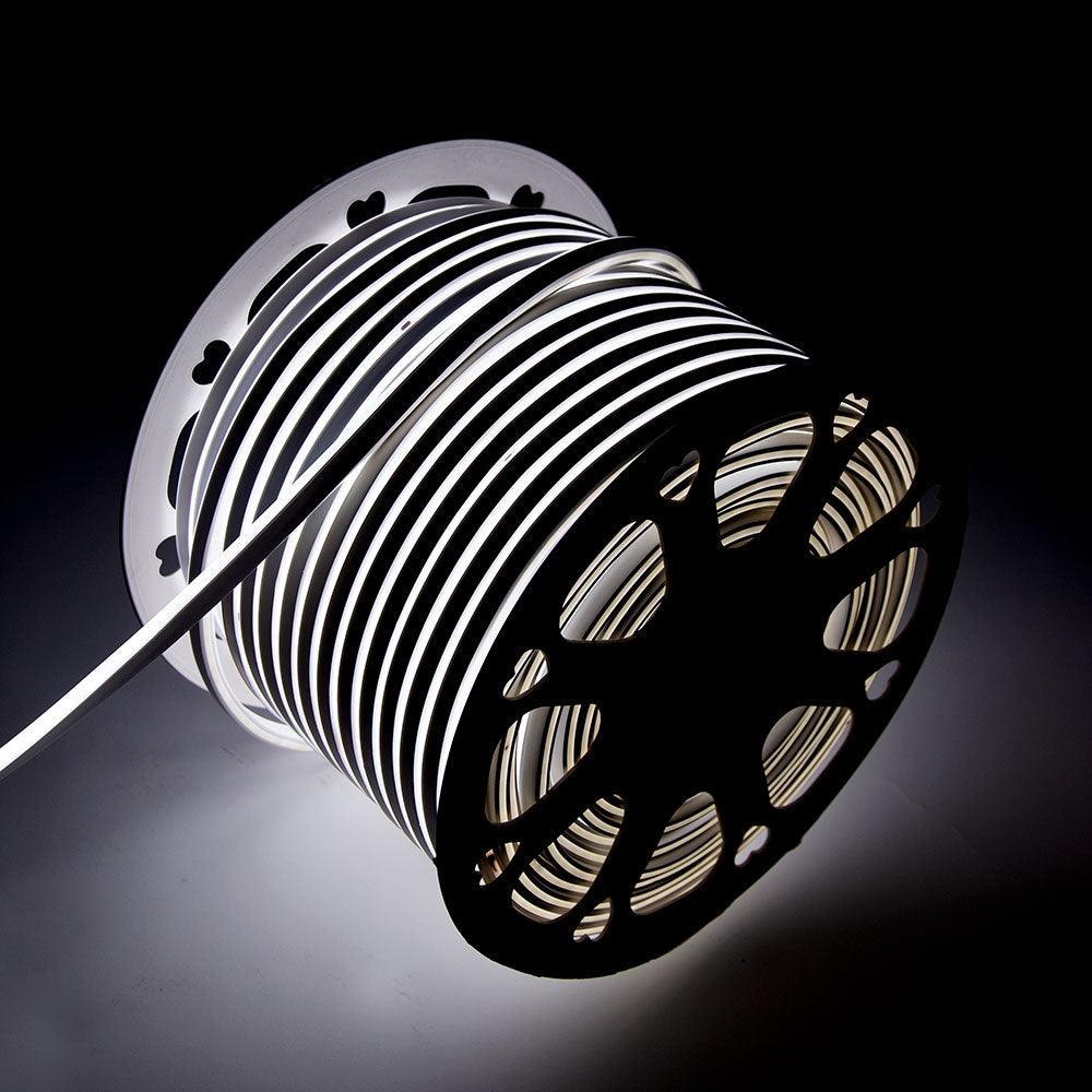 Tira LED Manguera "Neon Flex" 6W 6000ºK 24V 8x16mm Simple 120xSMD2835 6W/M x1M - Corte 5CM — Vetonek
