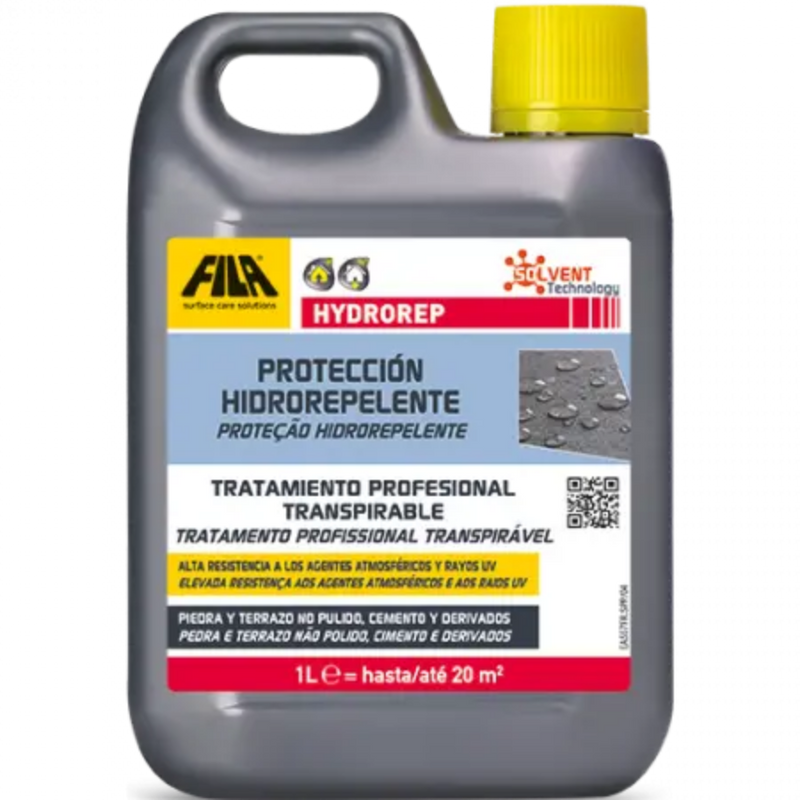 HYDROREP - Protección Hidrorepelente para Piedra y Cemento – Fila, Hidrófugo, Protección – HYDROREP: Protección Hidrorepelente de Alto Rendimiento HYDR