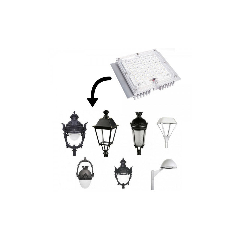 Módulo Óptico LED 40W 5.400Lm Bridgelux para Farola — Vetonek (3)