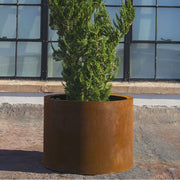 Jardinera CILINDRO Acero Corten - Vetonek