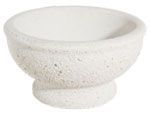Macetero Corera de hormigón blanco