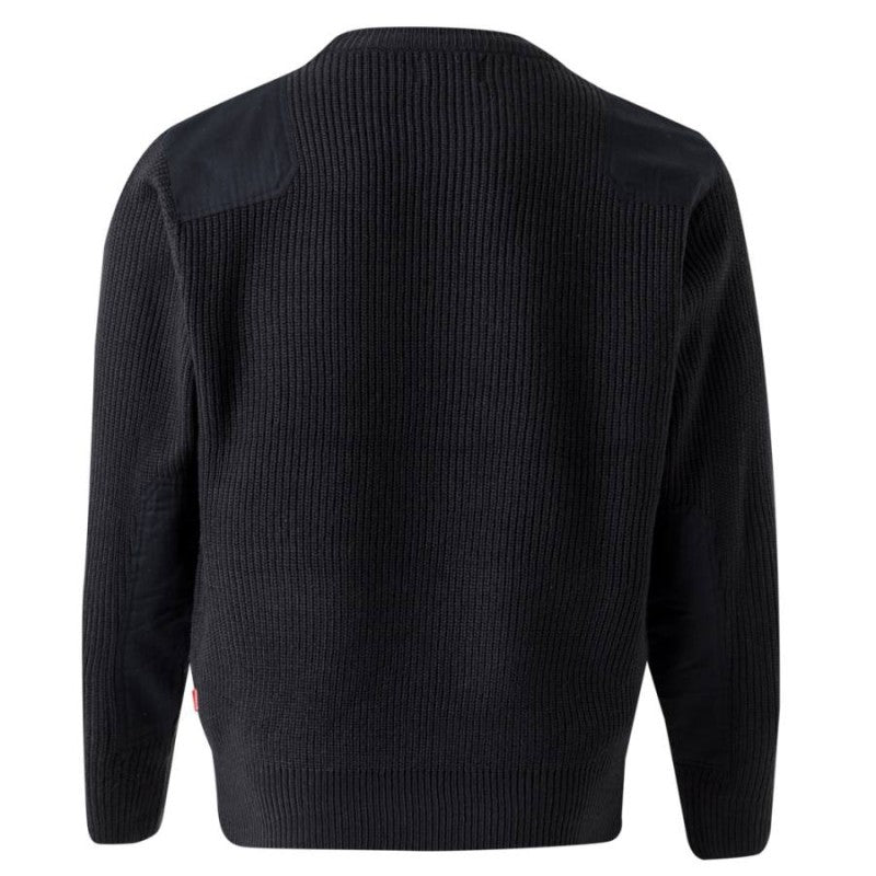 Jersey de punto grueso Velilla 100 en azul marino - Vetonek