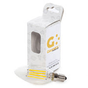 Bombilla LED E14 4W 273Lm 2700ºK Filamento Estuche Personalizado — Vetonek