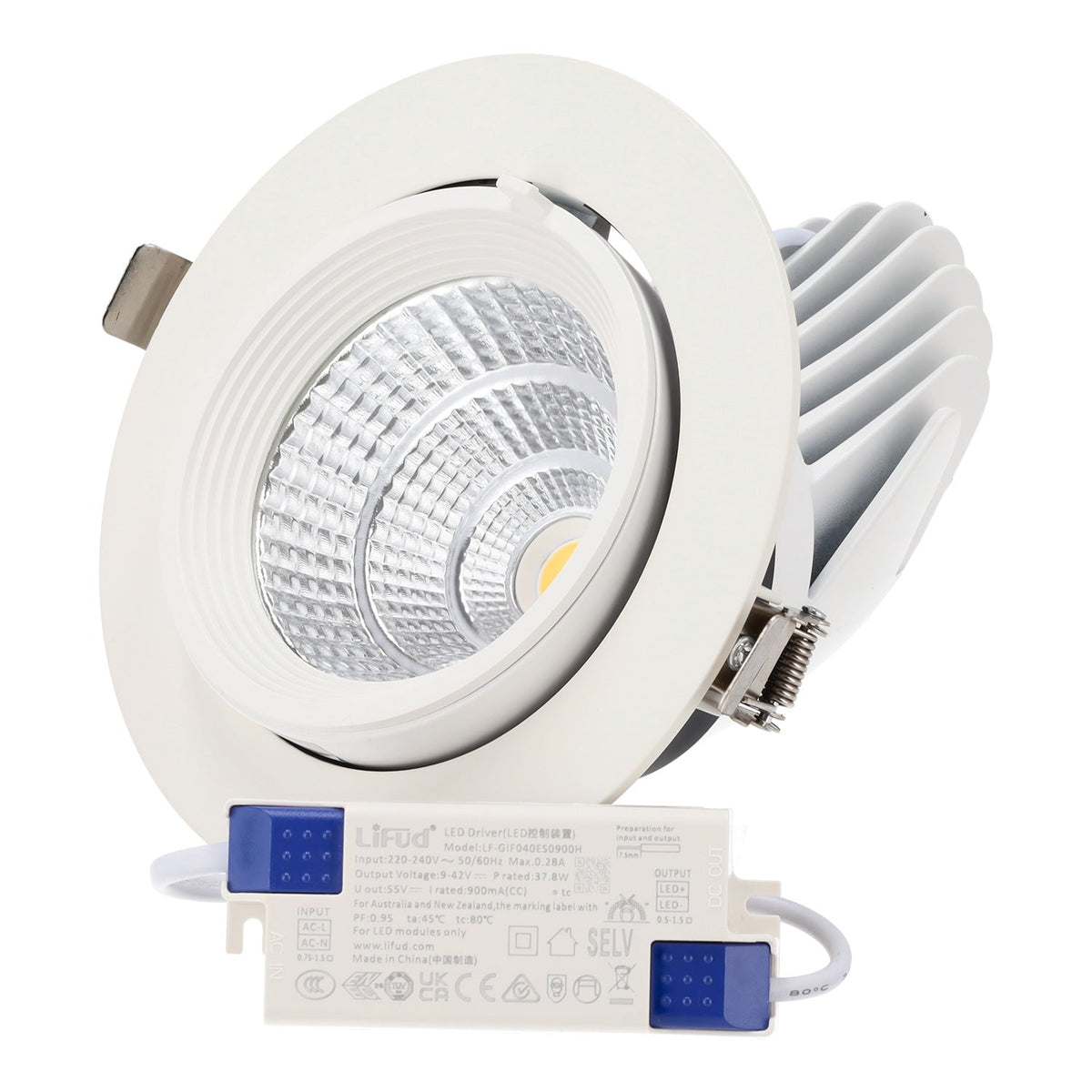 Downlight LED basculante empotrable - Chip especial para carnicerías 40W — Vetonek