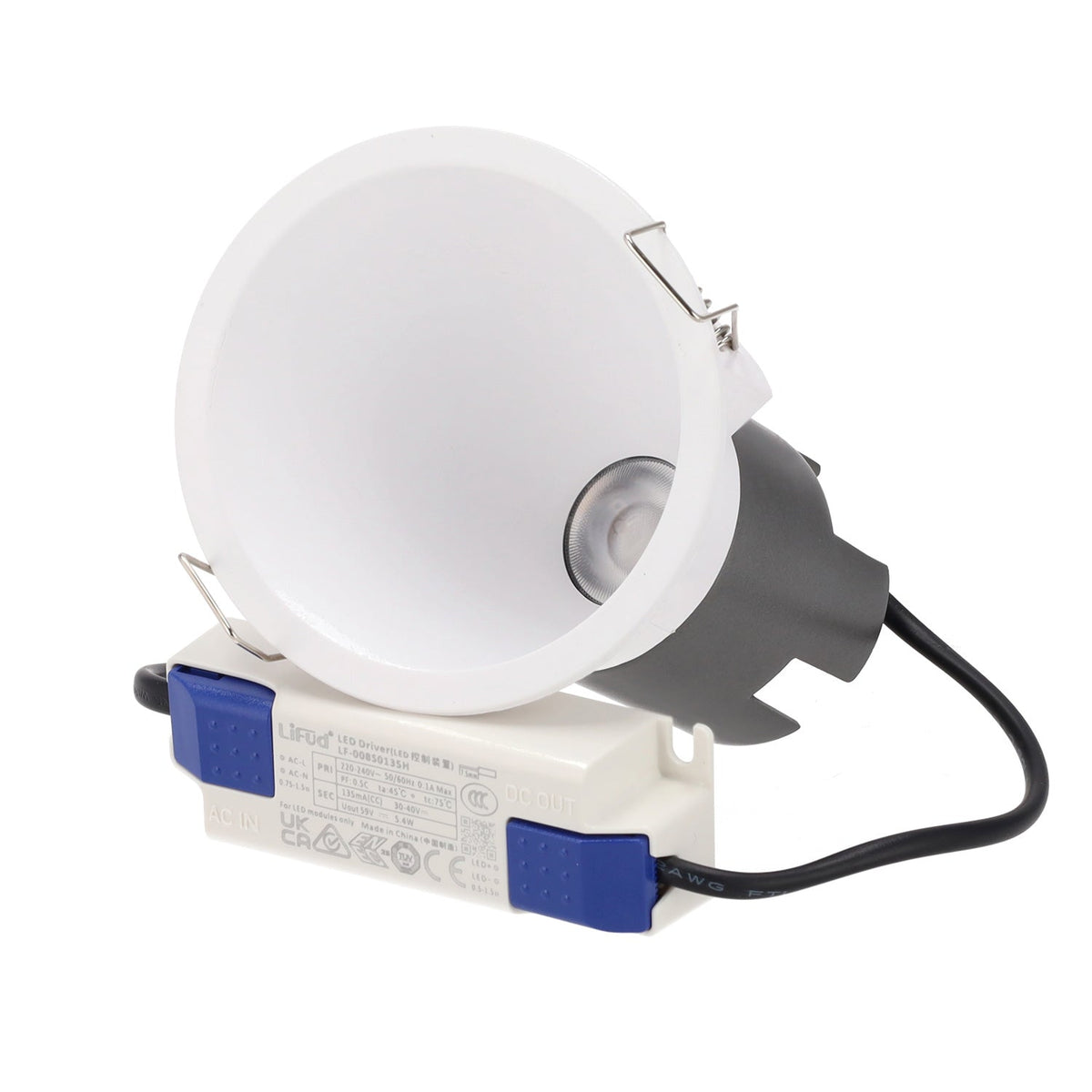Downlight LED 6W 90Lm/W UGR<15 CRI>95 2700ºK — Vetonek