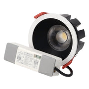 Downlight LED 8W CCT Chip OSRAM Corte Ø 75mm Reflector Negro — Vetonek