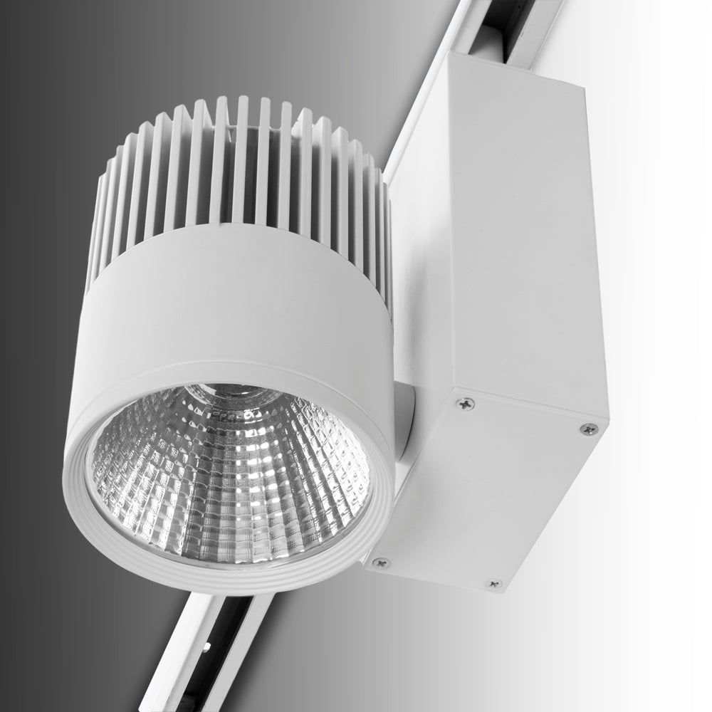 Foco de Carril LED 30W 2700Lm CRI90 4200ºK Trifásico UGR17 — Vetonek