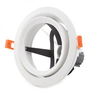 Aro Foco Downlight Par 30 E27 (Sin Lámpara) Blanco — Vetonek