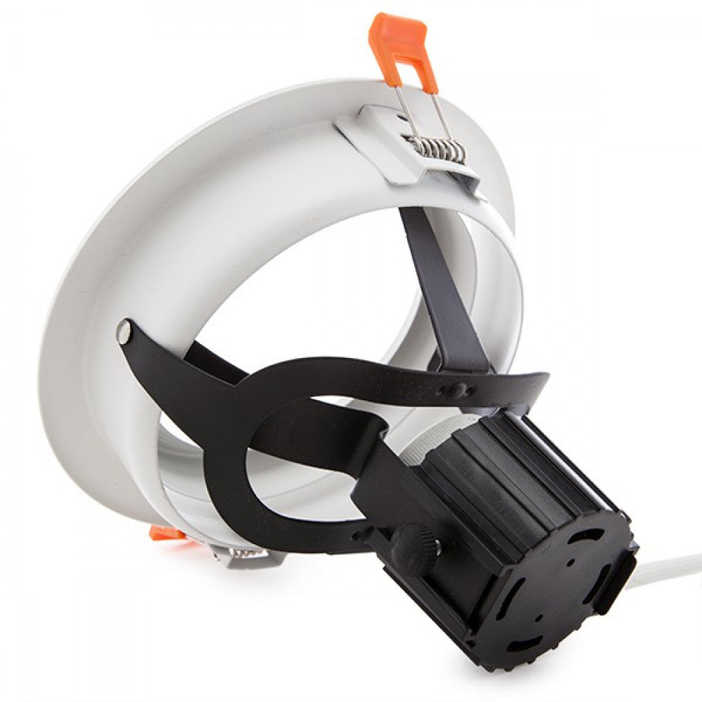 Aro Foco Downlight Par 30 E27 (Sin Lámpara) Blanco — Vetonek (2)