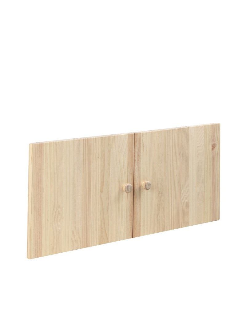 Kit de 2 puertas de madera GALA para estantería de 79,6 cm Astideco