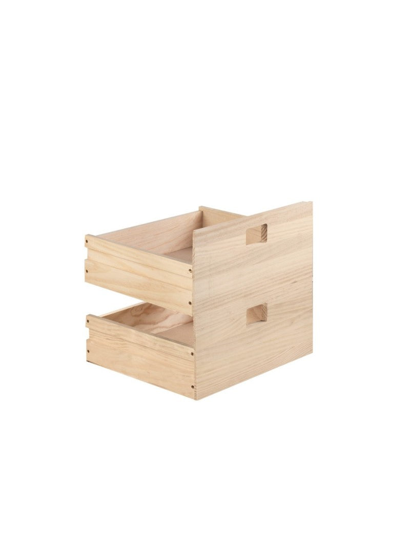 Kit de 2 Cajones de Madera para Estanterías Modulares Dinamic Astideco