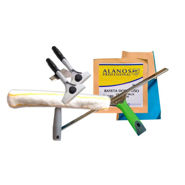 Kit limpiacristales 35 cm - Todo lo que necesitas para limpiar Vetonek
