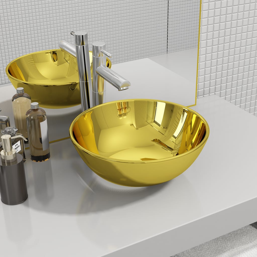 Lavabo de lujo oro