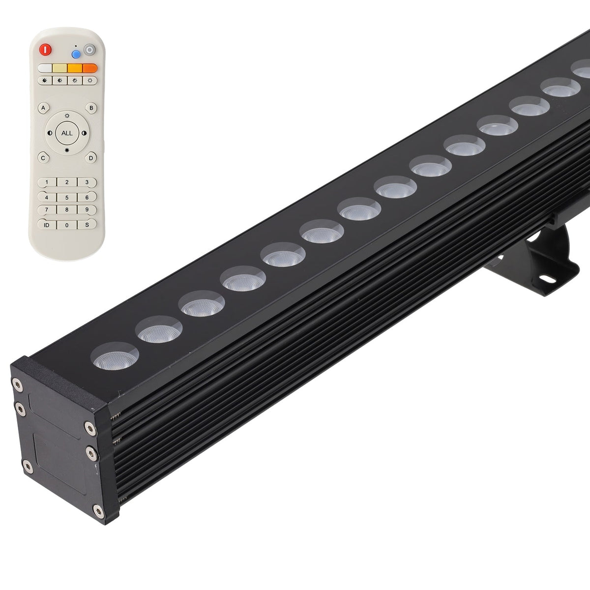 Bañador de Pared LED 80W 100Lm/W 30º RGB/CCT Enlazable Mando a Distancia Sistema TUYA — Vetonek