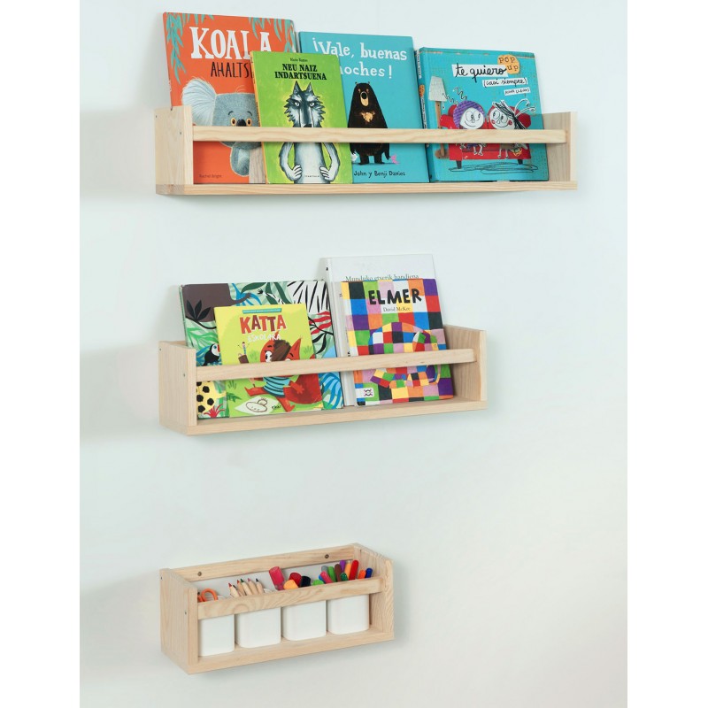 Librería Montessori de Madera Maciza de 40 cm Astideco