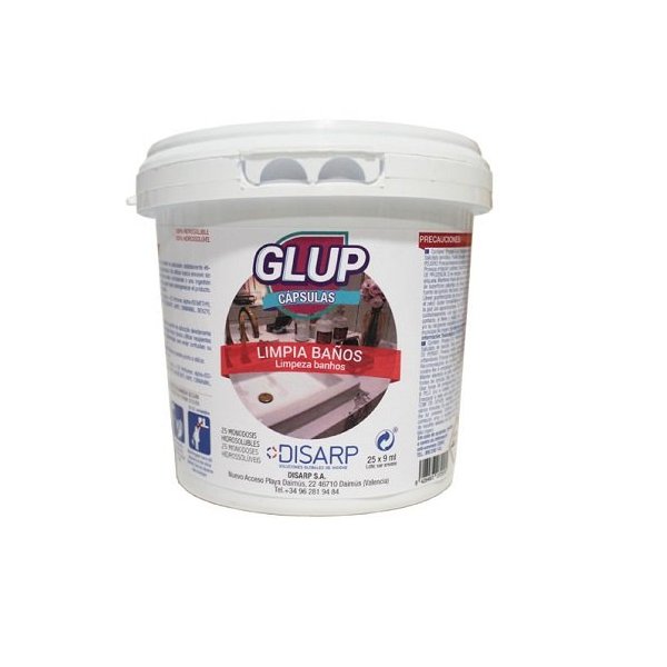 GLUP Cápsulas limpia baños DISARP - Pack 25 uds x 9 ml Vetonek