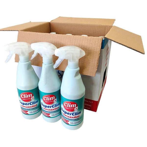 Limpiabaños SuperClim Desincrustante 750 ml - Caja 12 uds Vetonek