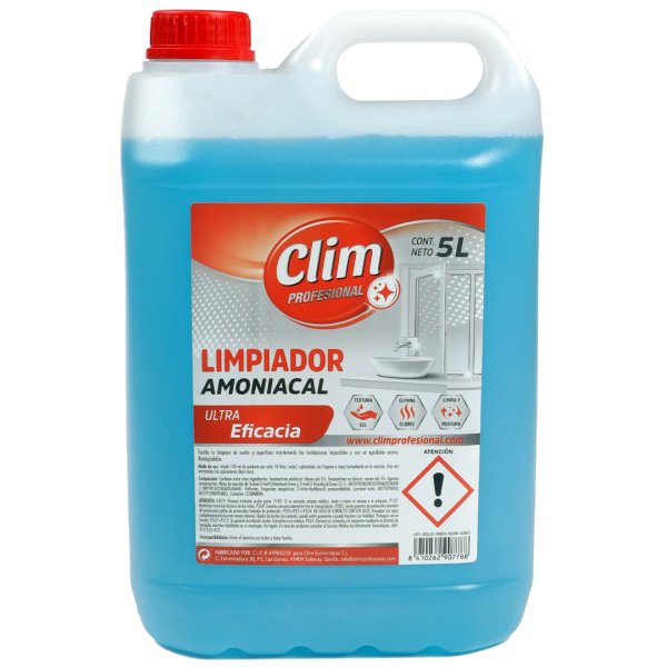 Limpiador Amoniacal de Alta Densidad - Caja de 3 Garrafas de 5L Vetonek
