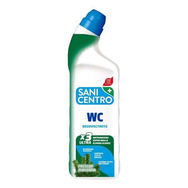 Gel WC antical de Sanicentro con lejía 4 en 1 - Caja 12 uds Vetonek