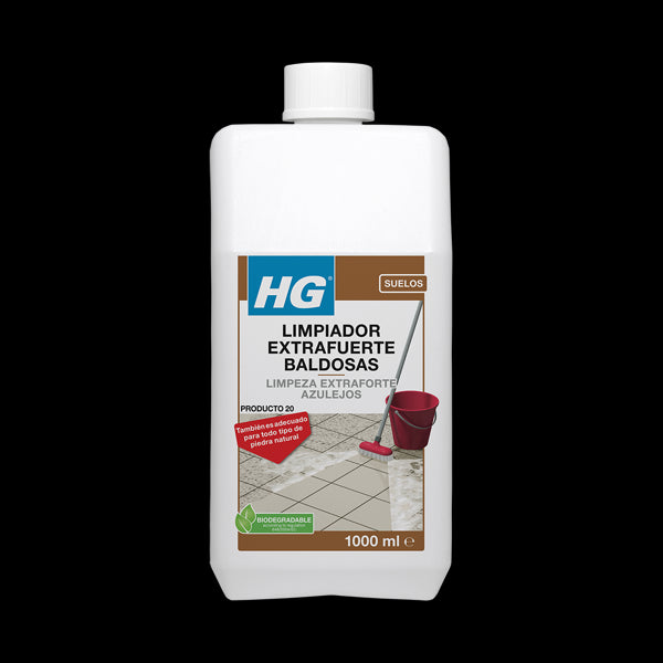 Limpiador azulejos y baldosas extra fuerte HG 1L - Eficacia profesional Vetonek