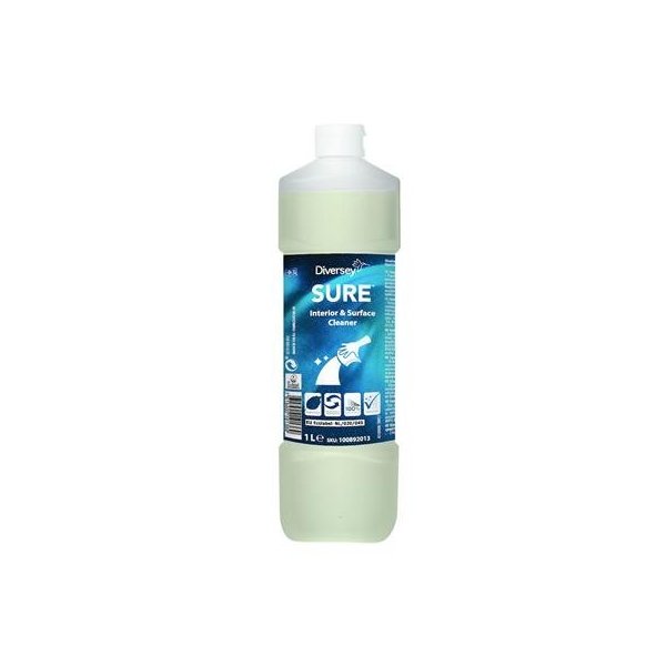 Diversey SURE Interior & Surface Cleaner 1L - Detergente Ecológico Vetonek