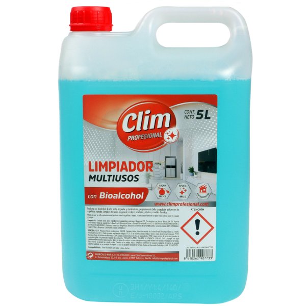 Limpiador multiusos con bioalcohol (3 garrafas de 5L) Vetonek