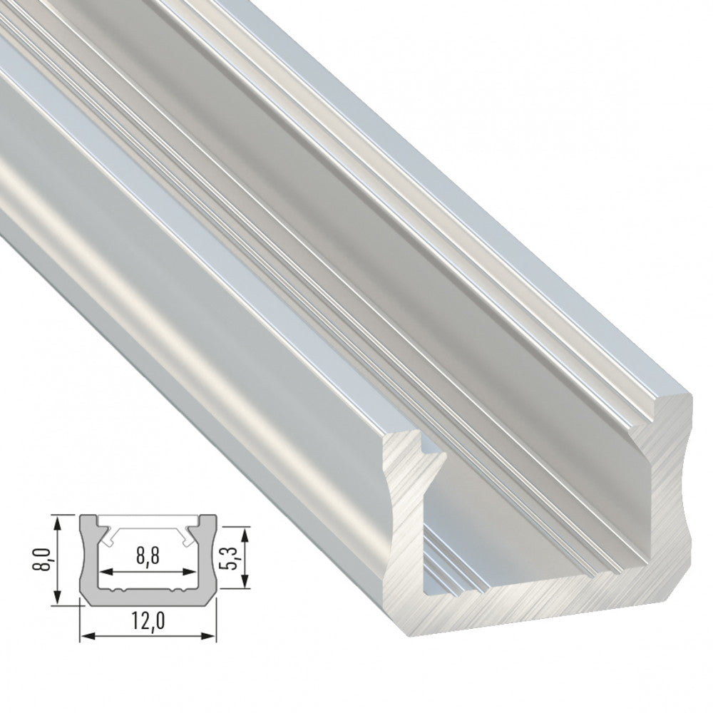 Perfíl Aluminio Tipo X 2,02M — Vetonek